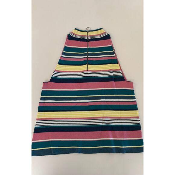 Anthropologie Mauve Yellow, Pink, Green Striped Top SZ Medium - Picture 4 of 4
